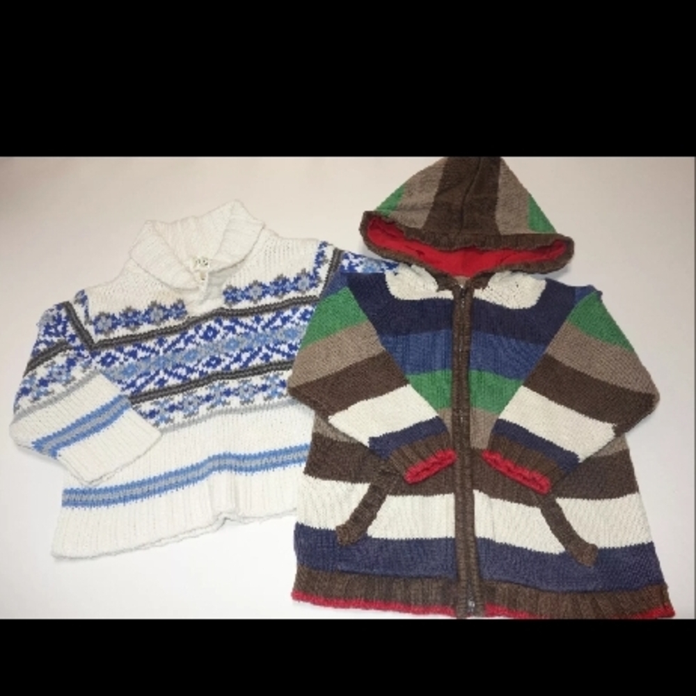 Lot of 2 Sweaters 24 mo 2T Children's Place Oshkosh Baby Boy